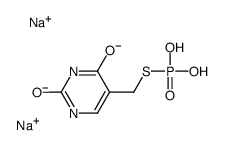 disodium,5-(phosphonatosulfanylmethyl)-1H-pyrimidine-2,4-dione Structure