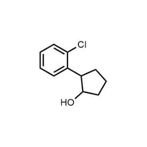2-(2-Chlorophenyl)cyclopentan-1-ol Structure