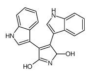 2-hydroxy-3,4-bis(1H-indol-3-yl)-1,2-dihydropyrrol-5-one Structure