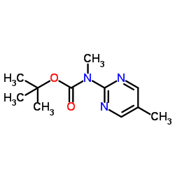 Methyl-(5-Methyl-pyrimidin-2-yl)-carbamic acid tert-butyl ester structure