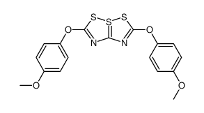 2,6-Bis-(4-methoxy-phenoxy)-4λ4-[1,2,4]dithiazolo[1,5-b][1,2,4]dithiazole Structure