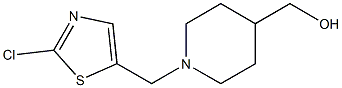 [1-[(2-chloro-1,3-thiazol-5-yl)methyl]piperidin-4-yl]methanol结构式