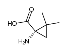 Cyclopropanecarboxylic acid, 1-amino-2,2-dimethyl-, (1S)- (9CI) picture