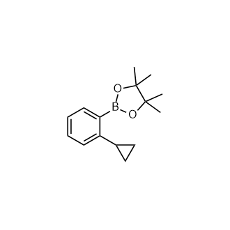 2-(2-环丙基苯基)-4,4,5,5-四甲基-1,3,2-二氧杂硼烷结构式