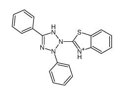 2-(3,5-diphenyl-1H-tetrazol-1-ium-2-yl)-1,3-benzothiazole结构式