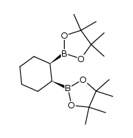 (1R,2S)-1,2-bis(4,4,5,5-tetramethyl-1,3,2-dioxaborolan-2-yl)cyclohexane结构式