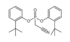 bis(2-(tert-butyl)phenyl) (cyanomethyl)phosphonate结构式