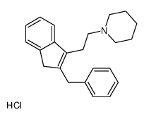 1-[2-(2-benzyl-3H-inden-1-yl)ethyl]piperidine,hydrochloride结构式