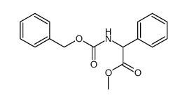 methyl 2-(benzyloxycarbonylamino)-2-phenylacetate Structure