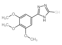 3H-1,2,4-Triazole-3-thione,1,2-dihydro-5-(3,4,5-trimethoxyphenyl)-结构式