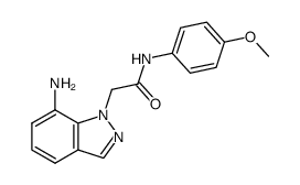 2-(7-Amino-indazol-1-yl)-N-(4-methoxy-phenyl)-acetamide Structure