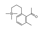 1-[2-methyl-6-(3-trimethylsilylpropyl)phenyl]ethanone Structure