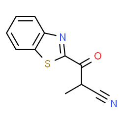 2-Benzothiazolepropanenitrile,alpha-methyl-beta-oxo-(9CI) structure