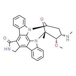 (-)-Staurosporine结构式