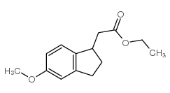 2,3-二氢-5-甲氧基-1H-茚-1-乙酸乙酯结构式