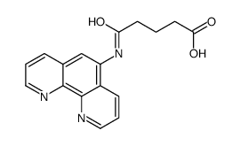 5-(1,10-Phenanthroline-5-ylamino)-5-oxopentanoic acid structure