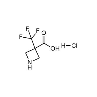 3-(三氟甲基)氮杂环丁烷-3-羧酸盐酸盐结构式