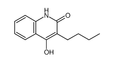 3-butylquinoline-2,4-diol Structure