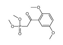 1-(2,5-dimethoxyphenyl)-2-dimethoxyphosphorylethanone结构式