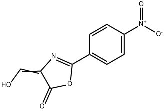 5(4H)-Oxazolone,4-(hydroxymethylene)-2-(4-nitrophenyl)- Structure