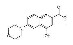 Methyl 4-hydroxy-6-(4-morpholinyl)-2-naphthoate Structure