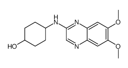 4-[(6,7-dimethoxyquinoxalin-2-yl)amino]cyclohexan-1-ol结构式