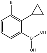 3-Bromo-2-cyclopropylphenylboronic acid structure