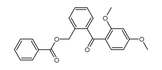 2-Benzoyloxymethyl-2',4'-dimethoxy-benzophenon结构式