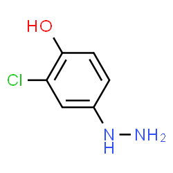 2-chloro-4-hydrazinylphenol hydrochloride structure