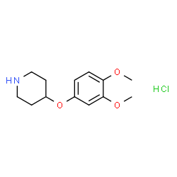 4-(3,4-DIMETHOXYPHENOXY)PIPERIDINE结构式