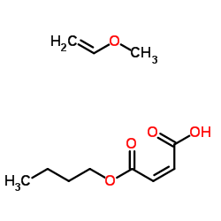 Poly(Methyl vinyl ether-alt-Maleic acid Monobutyl ester) solution structure