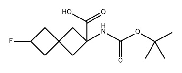 2-{[(tert-butoxy)carbonyl]amino}-6-fluorospiro[3.3]heptane-2-carboxylic acid Structure