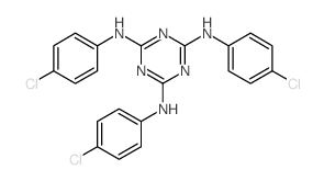 N2,N4,N6-tris(4-chlorophenyl)-1,3,5-triazine-2,4,6-triamine Structure