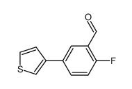 2-fluoro-5-(thiophen-3-yl)benzaldehyde结构式