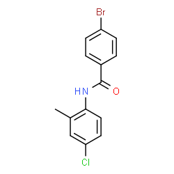 4-Bromo-N-(4-chloro-2-methylphenyl)benzamide Structure