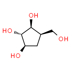 1,2,3-Cyclopentanetriol, 4-(hydroxymethyl)-, (1R,2S,3S,4R)- (9CI) structure