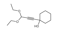 1-(3,3-diethoxypropynyl)cyclohexanol结构式