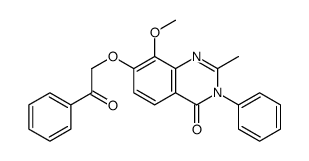 4(3H)-Quinazolinone,8-methoxy-2-methyl-7-(phenacyloxy)-3-phenyl- (8CI) picture