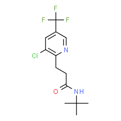 N-(TERT-BUTYL)-3-[3-CHLORO-5-(TRIFLUOROMETHYL)-2-PYRIDINYL]PROPANAMIDE结构式