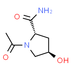 2-Pyrrolidinecarboxamide,1-acetyl-4-hydroxy-,(2S-trans)-(9CI) structure