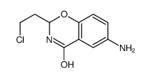 [2-(2-chloroethyl)-4-oxo-2,3-dihydro-1,3-benzoxazin-6-yl]azanium,chloride结构式