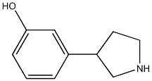 3-(PYRROLIDIN-3-YL)PHENOL结构式