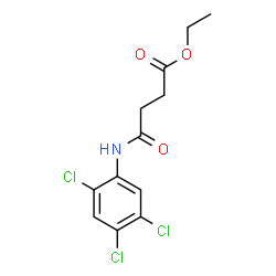 Ethyl 4-oxo-4-[(2,4,5-trichlorophenyl)amino]butanoate Structure