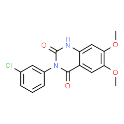 3-(3-Chlorophenyl)-6,7-dimethoxyquinazoline-2,4(1H,3H)-dione picture