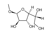 .alpha.-D-Galactofuranoside, methyl Structure