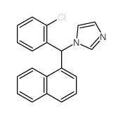 1H-Imidazole,1-[(2-chlorophenyl)-1-naphthalenylmethyl]- structure