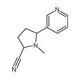 1-methyl-5-pyridin-3-ylpyrrolidine-2-carbonitrile结构式