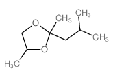 1,3-Dioxolane,2,4-dimethyl-2-(2-methylpropyl)- Structure