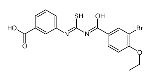 3-[(3-bromo-4-ethoxybenzoyl)carbamothioylamino]benzoic acid结构式