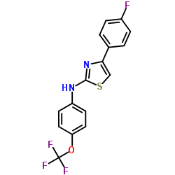 4-(4-Fluorophenyl)-N-[4-(trifluoromethoxy)phenyl]-1,3-thiazol-2-amine Structure